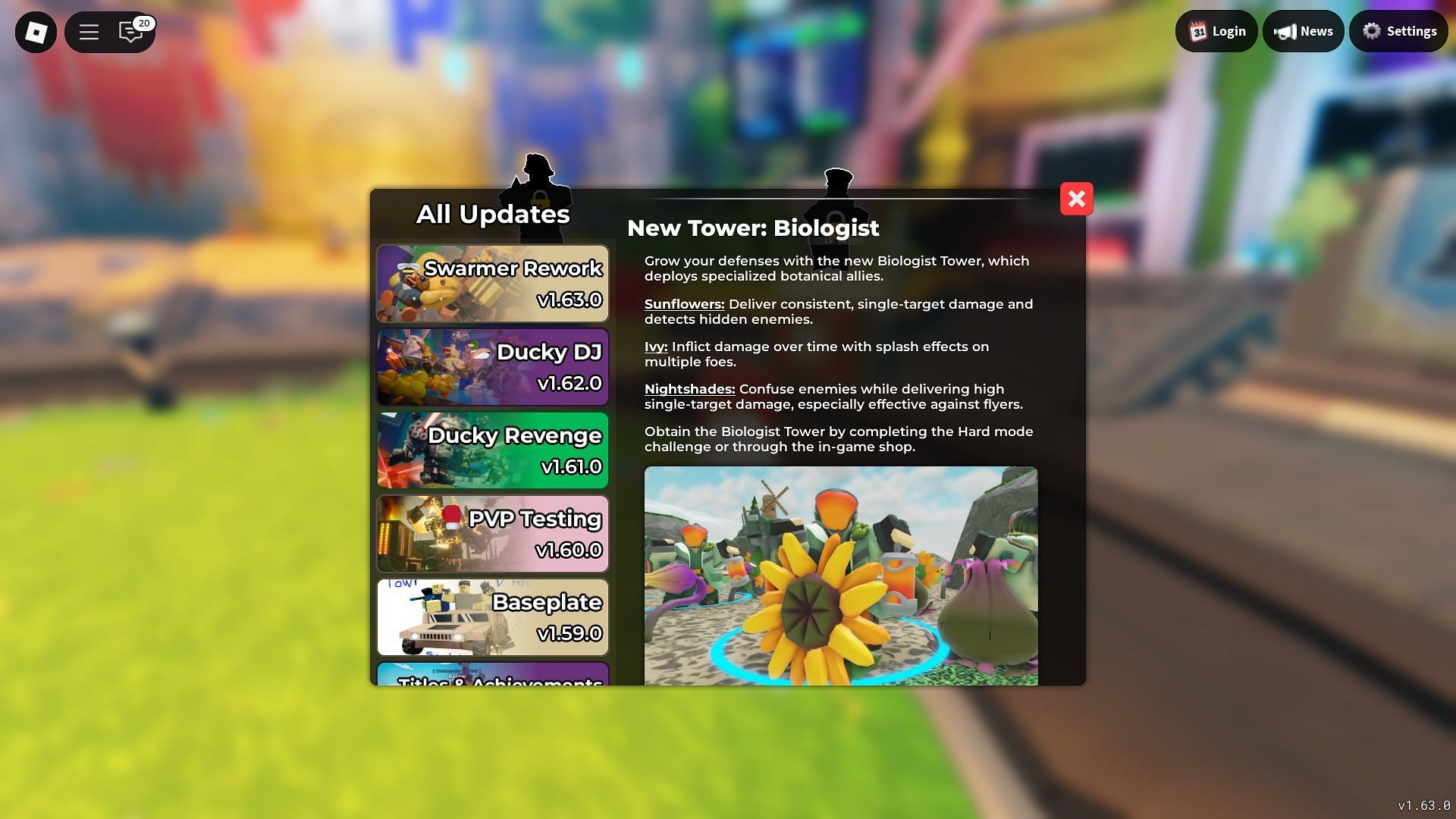 About the Biologist (Image via Roblox)